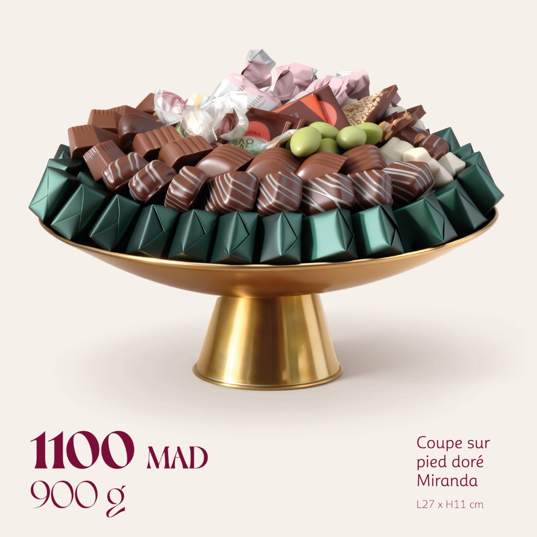 Coupe sur pied doré Miranda